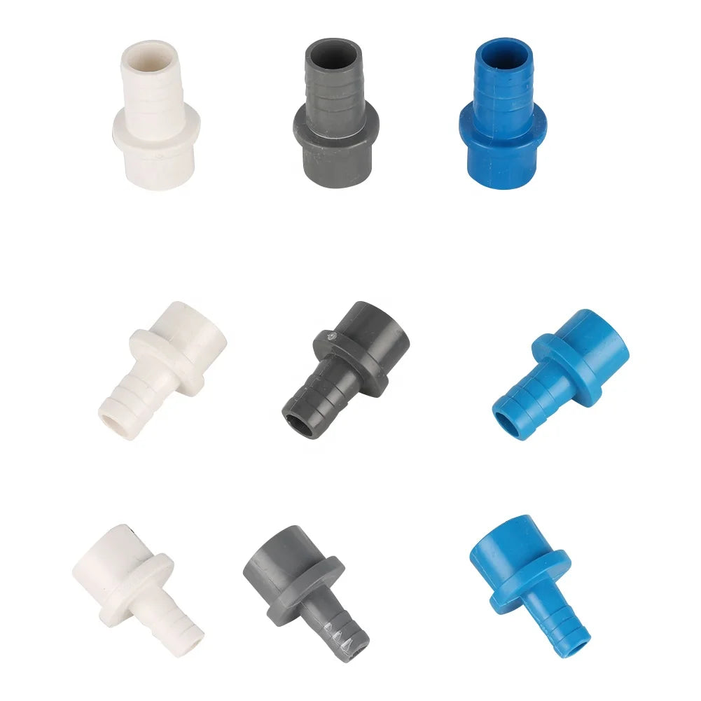 OD 25mm to OD 12/16/20mm PVC Reducing Straight Tank Connector PVC Pipe Fittings