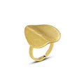 Exaggerated Special-Shaped Brushed Mist Face Ring Female Index Finger Rings Titanium Steel Jewelry
