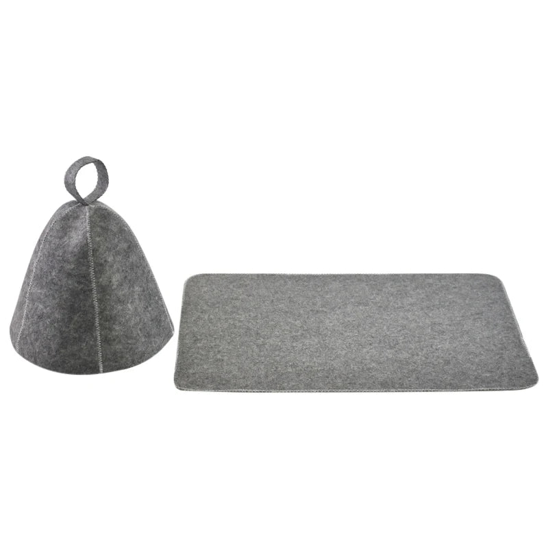 With Felt Mat 2mm Thickness Felt Sauna Hats for Sauna Custom Felt Sauna Hat/cap for Russia Bath