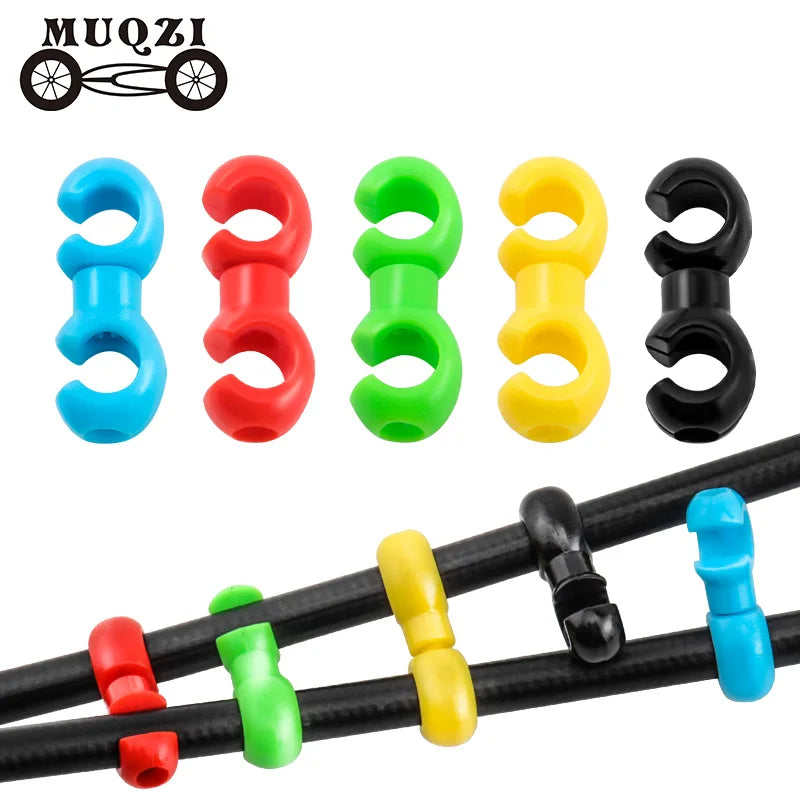 MUQZI Bicycle Brake Hose S Buckle Rotatable 360 Degree Hose Guide MTB Bike Cable Clip