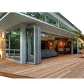 NFRC Custom Patio Low-E Glass Accordion Door Kitchen Custom Bi Fold Aluminum Folding Doors for Veranda