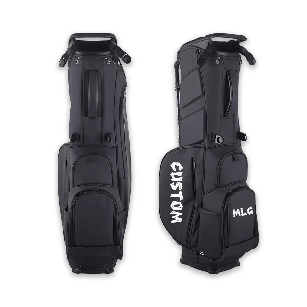 New Design Custom Logo Lightweight Durable Nylon Fabric Waterproof Golf Stand Bag