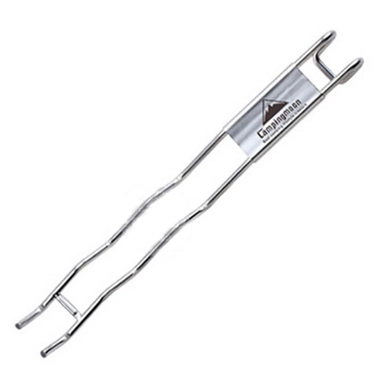 BBQ Grill Grate Lifter Stainless Steel Cooking Grid Lifter Gripper Barbecue Fork