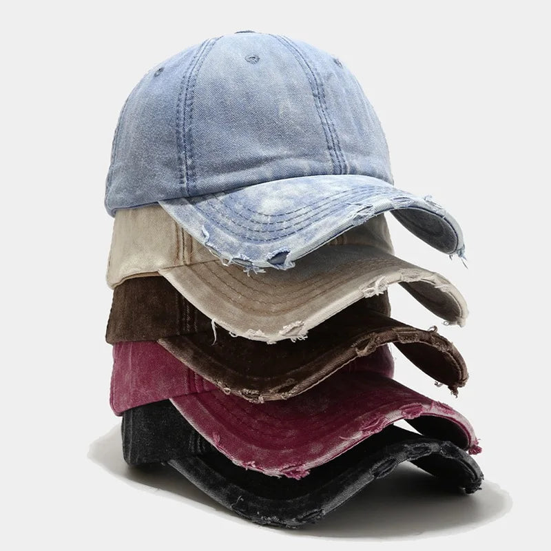 Wholesale Premium Vintage Classic Distressed Personalized Casquette Gorras Blank Plain Baseball Cap for Daily Sun Protection