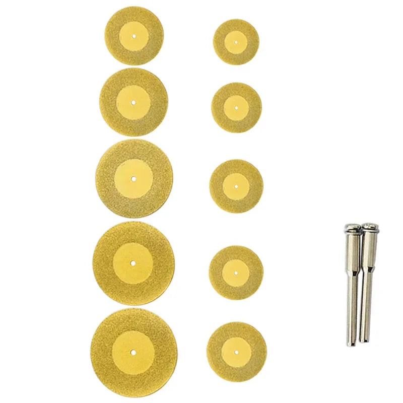 16-60mm Mini Abrasive Diamond Cutting Disc Set With Mandrels Cutting Disk Rotary Tool Kit Saw Blade Grinding Wheel Disc