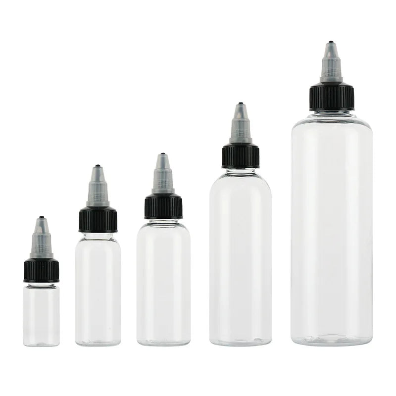 Empty Gel Water Bottle 10/20/30ml Plastic Pointed Bottle 60/100/120ml