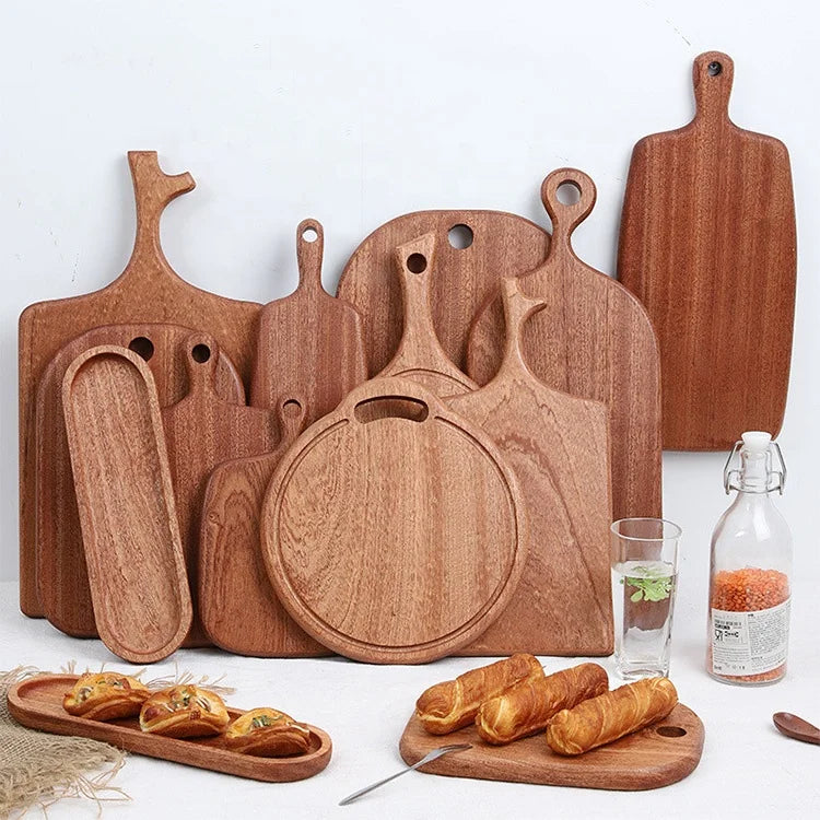 Wooden Boards Hotel Home Kitchen Custom Wooden Chopping Board Block Ebony Cutting Board