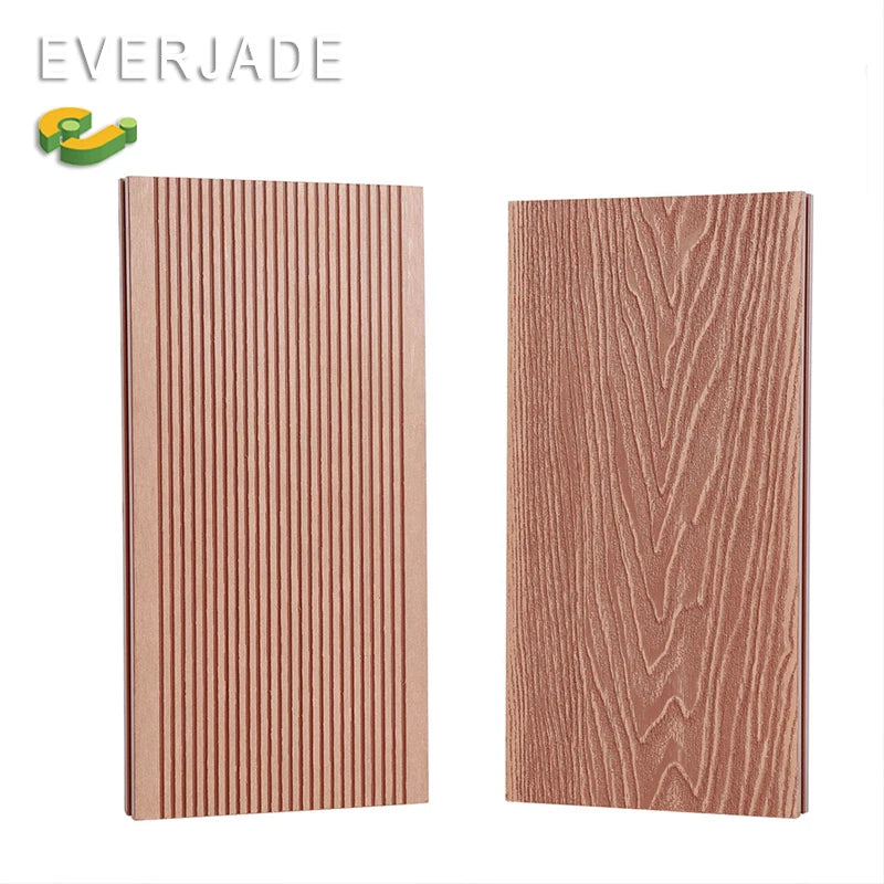 China Manufacture 3d Wood Grain Deep Embossed 150x25mm Recycled Pool Jetty Rumanien Mold Solied Bamboo Wpc Decking