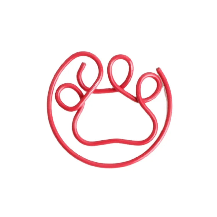 100% Inspected Dog Claw Paper Clips Animal Bear Paw Shape Square Shaped PET Coated Metal Wire EN71/REACH/ROHS Certified OEM