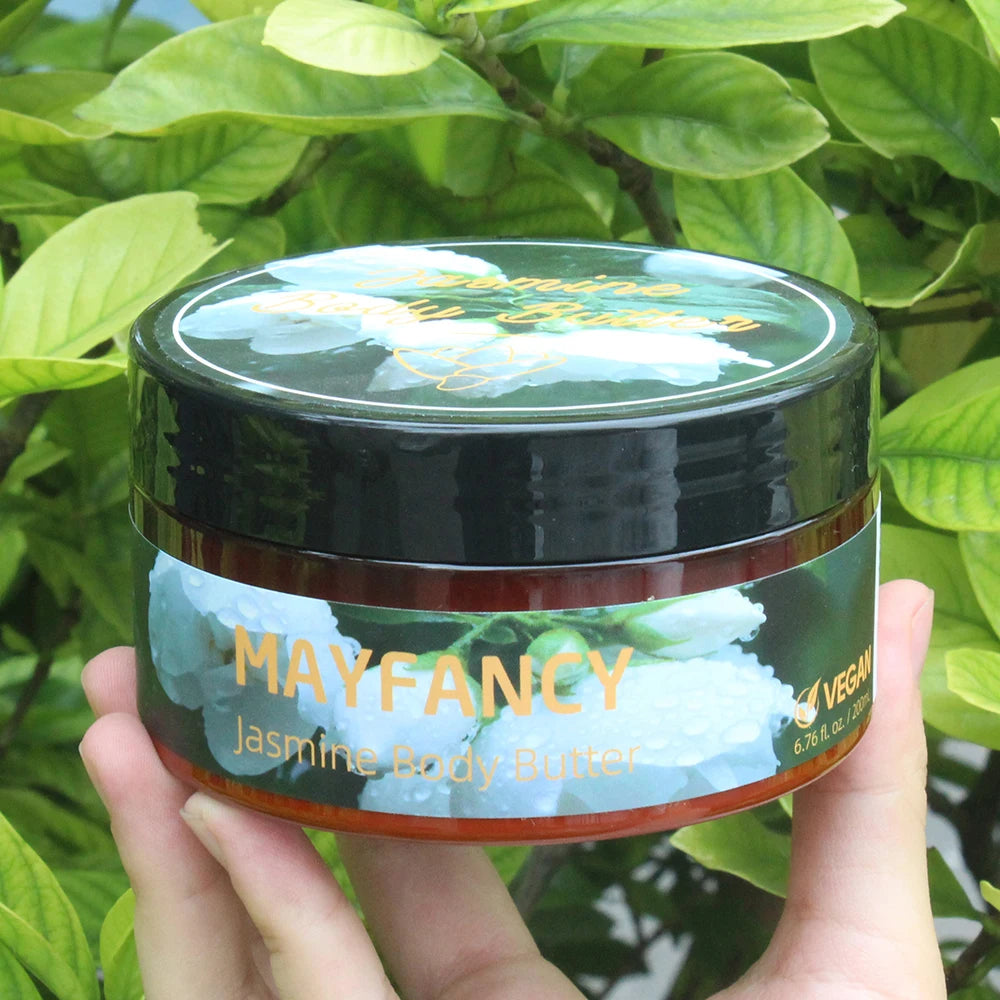 200ml Jasmine Body Butter Ready Stock  24H Deep Moisturizing Luxurious Floral Fragrance Dry Skin Repair Private Label OEM Bulk