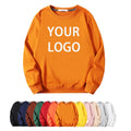 Wholesale Men's  French Terry  Heavyweight Crewneck Pullover Sweatshirt Custom Casual Streetwear Sweatshirt