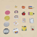 DIY Jewelry Making Blank Acrylic Round Disc Pencil Rainbow Apple Charm for Keychain Lanyard Accessories