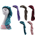 Satin extra Long Bonnets for Women Curly Hair Long Hair Soft Bonnets