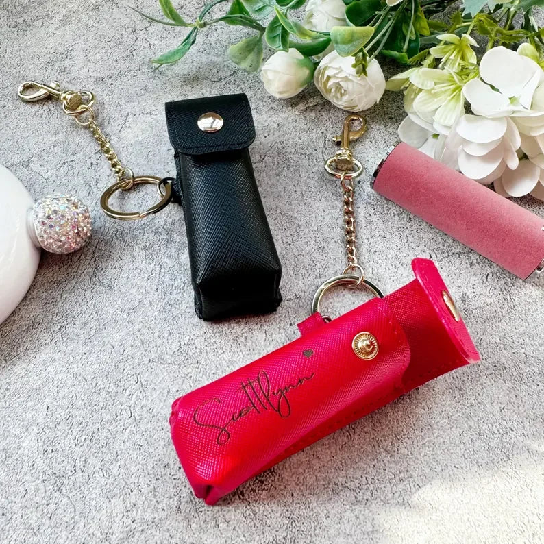 Mini Pu Leather Relave Lipstick Bag Personalized Portable Charm Lipstick Pouch