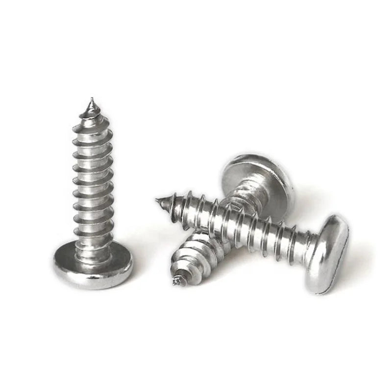 DIN7971 Stainless Steel 304 316 Slotted Pan Head Self Tapping Screw