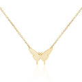 Fine Jewelry 2022 Vivid Butterfly Pendant Necklace Golden Plated Three-dimensional Butterfly Jewelry for Spring Season Jewelry