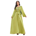 Muslim Dress Gown Nail Beads New Pattern High-end Long Dress