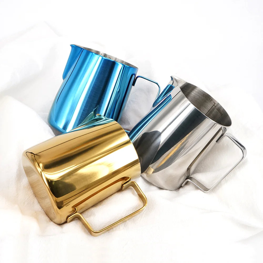 1PCS Hot New Products Espresso Barista Tools Coffee Milk Jug for Making Coffee Cappuccino Stainless Steel Milk Pitcher