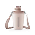 23oz Stainless Steel Cross Bottle with Strap Double Wall Vacuum Outdoor Travel Water Bottle with Straw