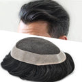 Wholesale Ready to Ship Men's Toupee Hair Replacement System French Lace Poly Perimeter 7x9" Free Style for Humans