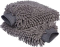 Waterproof Thick Microfiber Chenille Car Wash Mitt Plastic Material for Car Cleaning