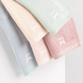 Romantic Style Women's Cotton Knitted Panties Mid-Rise Soft Elastic High Cut Ruffle Decoration Comfortable No Pressure for