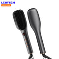 New Electric Curling Hair Straightener Comb Professional Hair Straightener Tourmaline Ceramic Curling Brush Straightening Comb