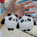 Wholesale Kawaii Cartoon Panda Plush Toy KeyChains Soft Stuffed Animal Toys Cute Plushie Doll Toy Panda Keychain Girls Bag Charm
