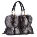 MWFur High-quality Hand-carry One-shoulder Bag Women Fox Fur Handbag Fashion Fur Bag