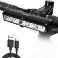 High Brightness 8000mAh LED Bicycle Light for MTB & Road Bikes Rechargeable USB Handlebar Light with 2600 Lumen Battery Powered
