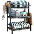 Stainless Steel Kitchen Dish Draining Rack Tableware Storage Rack Household Multi-functional Kitchen Storage Rack