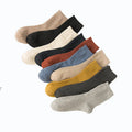 Men's High-End Business Cotton Tube Socks Fashion Solid Sweat-Absorbent and Deodorant Crew Independent Packaging for Summer