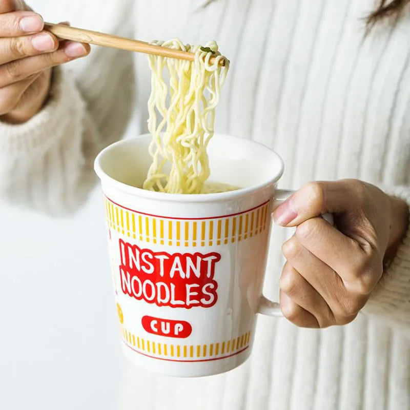 SOLHUI Cute Design Ramen Bowl Ceramic Noodle Ceramic Bowl