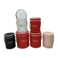 Spot (accept Custom) High Quality Solid Color Round Set 3 Hug Bucket Flower Gift Box Flower Box Round Bucket Box with Handle