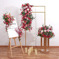 Cheap Wedding Decoration Backdrop Props Artificial Floral Foam Flower Wedding Arch Artificial Flower
