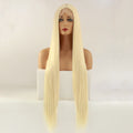 30 Inches Color 613 Hair Wigs Classic Full Quality Blonde Long Lace Front Heat Resistant Synthetic Wig With Frontal
