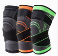Knitted Adjustable Nylon Knee Joint Support Elastic Compression Fit Knee Sleeve With Wrap