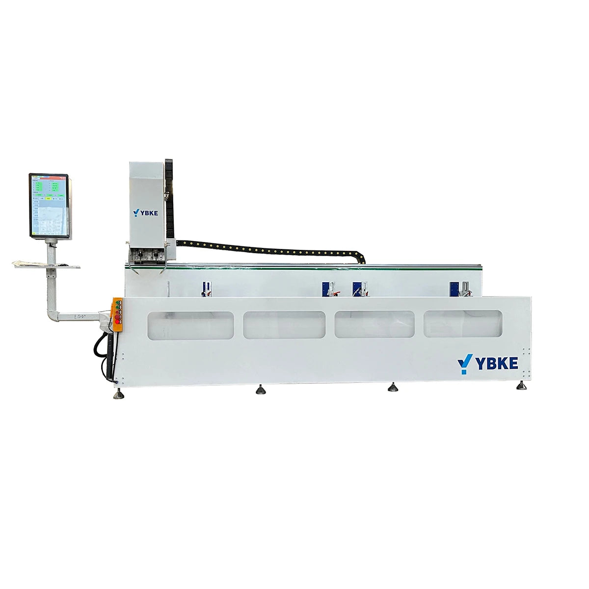 CNC 2025 3000mm Aluminium Profile Drilling Milling Machine with Motor 3.5kW Power & 0.05mm Precision for Doors/Windows