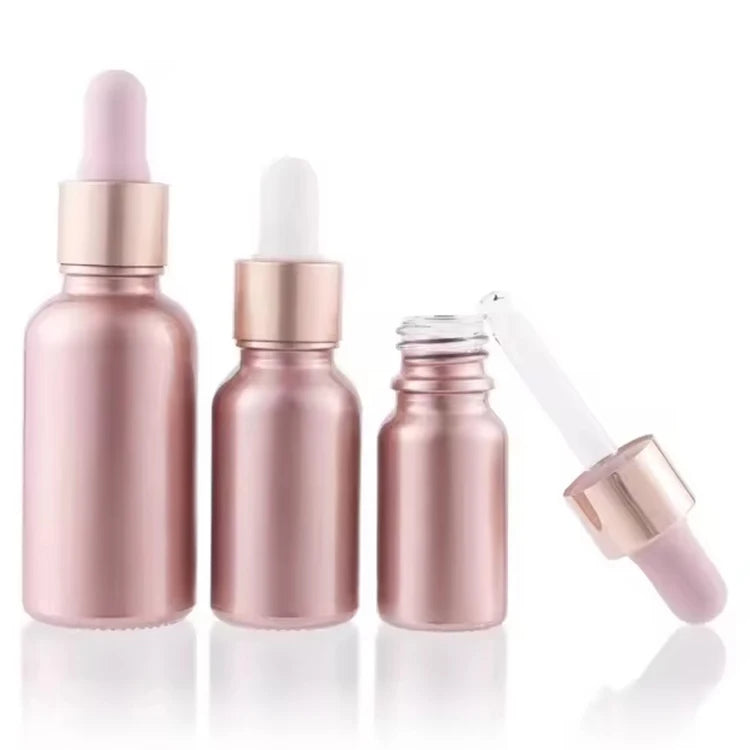 5ml 10ml 15ml 20ml 30ml 50ml 100ml Custom Printing Color Cosmetic Container Essential Oil Glass Serum Dropper Bottle