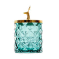 Modern Crystal Glass Candle Holder Elegant Indoor Lighting for Christmas Season Home Decorative Elegant Jar Container