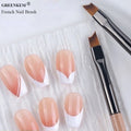 Manicure French Nail Art Brush Drawing Flower Crescent Pen Arc Professional French Acrylic Nail Liner Brush