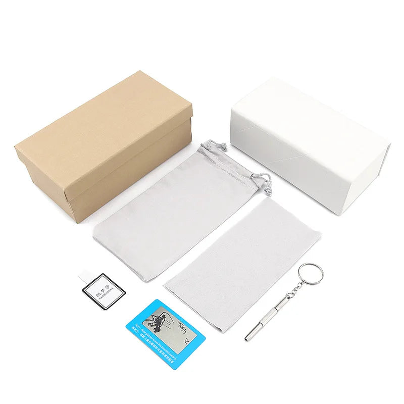 Luxury Brand Custom Logo Hard Box Foldbex Sunglasses Packaging Eyeglasses Frame Computer Eyewear Accessories Set