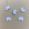 Wholesale Custom Natural Sea Shell Animal Elephant Beads Charms for Jewelry Making Diy Accessories