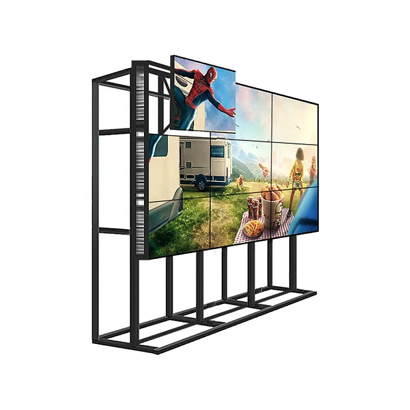 DID 4K 46" 55 Inch 3.5mm 2x2 3x3 UHD Seamless Splicing Screen TV Lcd Video Wall Screen with Front Maintenance Bracket