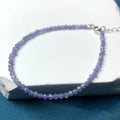 Wholesale 925 Sterling Silver Bohemian Style Bracelet 2mm Faceted Tanzanite Gemstone Beads Gold Plated Wedding Anniversary Party