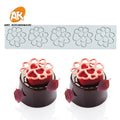AK Sugar Craft Silicone Pad Geometric Pattern Leaves Design Lace Mat Chocolate Molds Dessert Fondant Cake Decorating Moulds