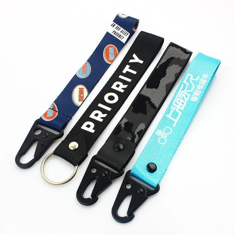 Fashion Polyester Key Hangers Lanyard with Custom Logo Business Promotional Items Silk Screen Printing