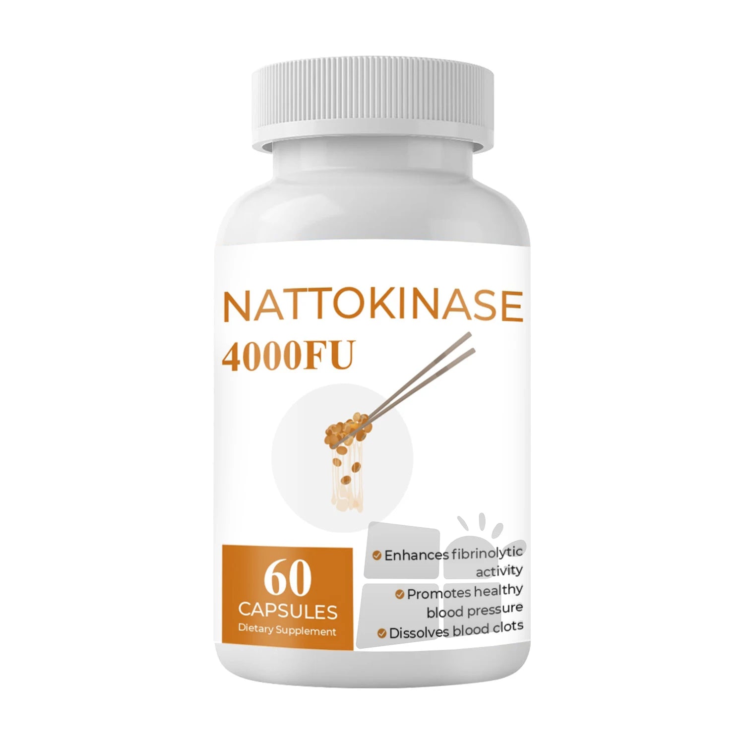 SUNI OEM ODM Pure Natural Private Label 4000FU Nattokinase Capsules for Men and Women Bulk Wholesale Supplement Supply