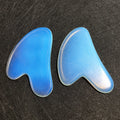 HY Free Custom Natural Opalite Facial Gua Sha Heart Scraping Massage Tool