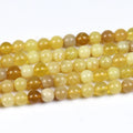 Genuine Semi Precious Stones AAAA Yellow Opal Crystal Stone Beads for Jewelry Making 6mm 8MM